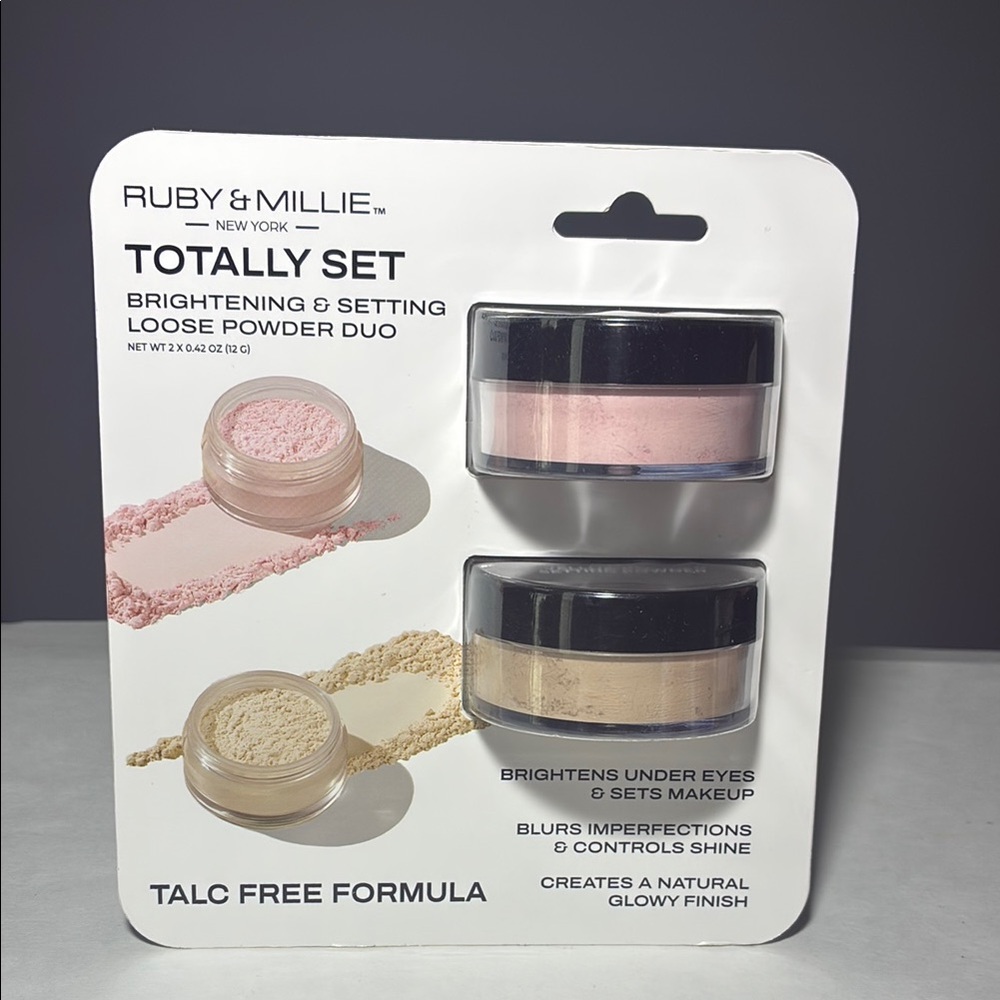Ruby & Millie New York Total Set Brightening & Setting Loose Powder Duo